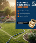 Brass Swivel Hose Adapter Three Quarter Inch GHT Female To One Inch NPT Male For Garden Hoses And Pipe Threaded Systems Lead Free Durable Brass Leak Free Connection One Piece for garden irrigation