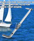 Beefy Boat Tilt Thrust Rod And Spring For Outboard Motor 9.8 To 18HP Tohatsu And Chinese Engines, stainless steel