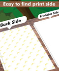 Image showing back and printable side of 150 Sheets Sublimation Paper 8.5x11 Inches 105GSM For Inkjet Heat Transfer DIY Gifts
