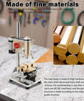 Precision Bench Crown Punch Drill Press with Adjustable Speed, high hardness brass, compact design for DIY projects.