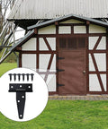 4 Pack 3 Inch T Strap Hinges Heavy Duty Outdoor Black Tee Hinge For Wooden Fences Barn Doors Gates Shed Doors Hardware