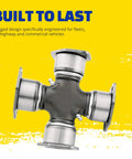 Greaseable Premium Universal Joint for Ram Trucks and SRT Viper, Heavy Duty U Joint Fit 2011 to 2018 Ram 1500 2500 3500 4500 5500 and 2013 to 2014 SRT Viper, Easy Install and Long Lasting Performance, greaseable metal U-joint