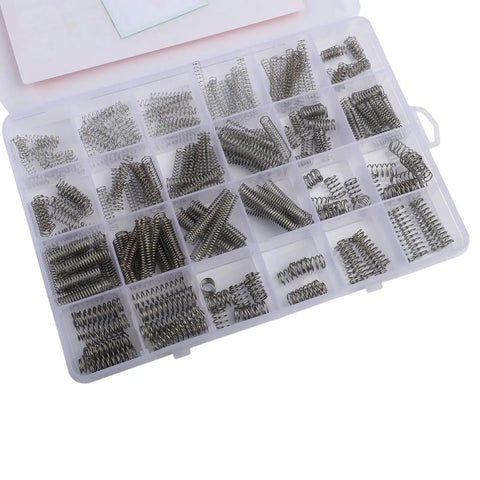 KoiLykke 300Pcs Compression Springs Assortment Kit With 23 Sizes For Mechanical Repair Diy Projects In Storage Box, 304 Stainless Steel Small Mini Springs Perfect For Auto Bicycle And Door Fixes That Are Super Cool. Assorted springs in organizer box