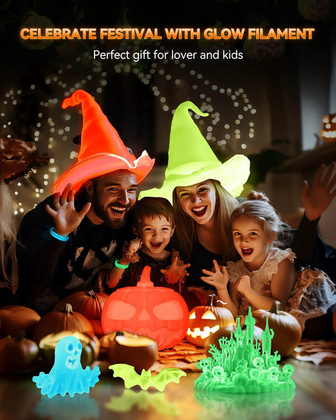 Real Deal Glow In The Dark PLA Filament For 3D Printers Sick Luminous Red Spool Compatible With All Standard FDM Machines Perfect For Custom Creations And Flawless Prints Guaranteed