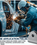 Welder installing 4 Pack Double Shear Seat Belt Tabs Weld On For Offroad Cars And UTVs Heavy Duty Iron Tabs, rust-free.