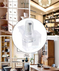 Clear Shelf Pins Kit With Metal Pins For Cabinets And Wood Shelves Low Profile Transparent Plastic Brackets Durable Shelf Support Pegs