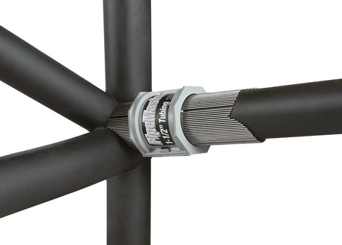 Contour Gauge For Pipe And Tube Fitting Tool With Notcher For Precise Coping And Joint Layout on 1.5 inch OD tubing in use