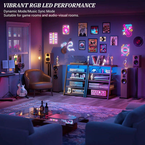 Rock Solid AV Media Stand With Zero Stress Assembly And Five Tier Adjustable Shelves For Stereo Racks And Compact Entertainment Centers A Total No Sweat Game Changer For Your Space