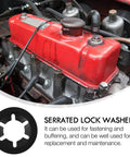 Heavy Duty Push On Lock Washers Set Internal Tooth Serrated Stainless Steel Quick Locking Washers with engine mount