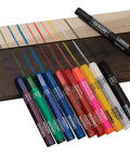Colorful lumber marking crayons including Yellow Lumber Marking Crayons Hex Shaped 4.5 Inch By 0.5 Inch 12 Pack shown.