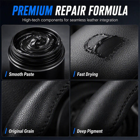 Refresh Your Gnarled Steering Wheel With This Badass Nourishing Leather Restoration Cream for smooth paste, fast drying, deep pigment repair.
