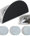 Drywall Corner Sander Kit With Semi Circular Inside Corner Tool And 15 9 Inch Sanding Discs With Hook And Loop Backing 180 240 320 Grit 16 Piece Set
