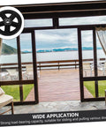 A Pair Of Heavy Duty Replacement Pulley Wheels For Sliding Barn Doors And Metal Gates Built For Roll Like Butter Performance With Sealed Bearings And Zero Hassle Everyday Reliability in a scenic setting.