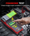BST500 Car Battery Tester With Printer For 12V And 24V Rigs, Auto Battery Load Tester And Cranking Charging System Analyzer, Printed Diagnostic Reports For Cars, Trucks, SUVs, Motorcycles, RVs And More, testing 12V battery in engine bay