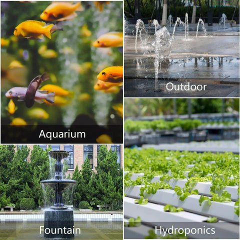 Powerhouse Submersible Fountain Pump 550GPH 30W Ultra Quiet Small Pond Pump For Aquarium Fish Tank Outdoor Waterfall Statuary Hydroponics With 6ft Energy Saving Power Cord