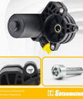 Close-up of Two Piece Left And Right Electric Parking Brake Actuator Motors With Sealing Rings For Ford Edge Fusion Escape Lincoln MKC MKX MKZ 2013 2018 Replacement DG9Z2B712A DG9Z2B713A