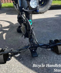 Inverted Bicycle Handlebar Stand With Non Slip Straps For Easy Bike Repairs, Lightweight Universal Clamp, Protective Bar Support