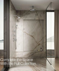 Purist Three Function Showerhead 2.5 Gpm Polished Chrome With Full Coverage Spray Pulsating Massage And Silk Spray