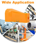 Orange aluminum Pneumatic Foot Pedal Valve With Nonslip Surface, Momentary Two Position Five Way Foot Switch in various applications