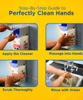Step-by-step guide to use Heavy Duty Industrial Hand Cleaner With Pumice And Lanolin Real Deal Strength Against Grease And Grime Refill Only Without Pump.