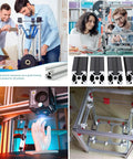 Collage of 8 Piece 1000mm T Slot Aluminum Extrusion 2020 European Standard Anodized Linear Rail for 3D Printer Parts and CNC DIY projects