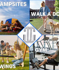 30 Pack M10 Quick Links And Three Eighths Inch Heavy Duty Locking Carabiners for camping, dog walking, gym use, and swings.