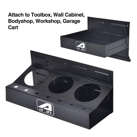 Magnetic Toolbox Tray Set With Two Heavy Duty Rubber Coated Trays Can And Screwdriver Caddy Paper Towel Holder Garage Storage Organizer