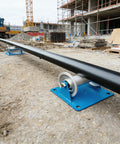 Beefy Heavy Duty Cable Puller Sheave For Large Scale Laying Industrial Pipe Feeding Pulley Pipeline Sliding Tool Pipe Roller