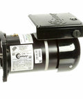 Side view of VGreen EVO 1.65 THP Square Flange Variable Speed Replacement Motor with label and mounting flange.