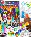 24 Day STEM Advent Calendar For Kids With All Inclusive Hands On Science Experiments Kit Featuring Volcano Chemistry