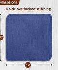 Bulk Auto Shop Towels 14x14 Inches 100 Percent Cotton Lint Free Rags For Mechanics 500 Pack Blue Commercial Grade
