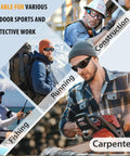 Premium Wrap Around Antifog Safety Glasses With Protective Eyewear And Foam Seal Gasket Offering Kick Ass Impact Shield and Snag Free Vision On Heavy Duty Worksites Daily worn by individuals in fishing, running, and construction.