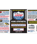 Lucas Pure Synthetic Motor Oil Stabilizer Formula 1 quart bottle for engines and transmissions with strong film protection.