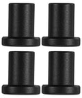 Heavy Duty Carbon Steel Barn Door Clamps Set With Flat Door Spacers For Sliding Track And Replacement, four black spacers