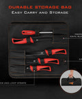 Intimidator Bait Knife And Filet Set With Ultra Sharp G4116 German Stainless Steel Blades in storage case