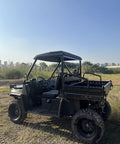 Rugged 1000CC Utility Vehicle UTV Built For Heavy Duty Off Road Work On Farms Construction Sites And Industrial Jobs, side view