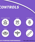 Diagram showing insects controlled by Fruit Tree And Plant Guard Concentrate 16 Oz, including aphids and Japanese beetles.