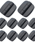 Nylon Butt Hinge Surface Mount Free Swinging 180 Degree Range With 49mm Length 44mm Width And 14mm Height Matte Black 10 Pack