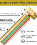 Detailed view of hex bolt with highlighted features from All In One Metric Bolt Kit With M4 M5 M6 And M8 Hex Head Bolts Nuts And Washers 719 Piece Set For Home Garage Shop Projects Includes Flat And Spring Washers Built For Quick Fixes And DIY Builds