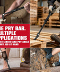 Extendable Telescoping Pry Bar With Adjustable Indexing Positions That Give Straight Up Heavy Duty Leverage To Kick Rusted Bolts Free In Cramped Spots A Badass Shop Tool Every Pro Wants For Zero Sweat Pulling Power On Tough Jobs Daily used for lifting wood pallets and tires.