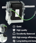 Furnace Inducer Draft Motor Assembly 115V 60Hz 65W with fan blade and wiring harness, features for Carrier Bryant Payne models