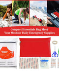 Roadside Emergency Kit For Cars And Trucks With Air Compressor, Jumper Cables, First Aid Kit, Blanket, Shovel, Survival Gear