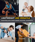 Two Pack Wrist Compression Straps For Fitness And Weight Lifting Adjustable Wrist Braces For Tendonitis Carpal Tunnel Arthritis Pain Relief Game Changing All Day Support For Men And Women Comfortable Wraps in various activities including sports, parenting, construction, and lifting boxes.