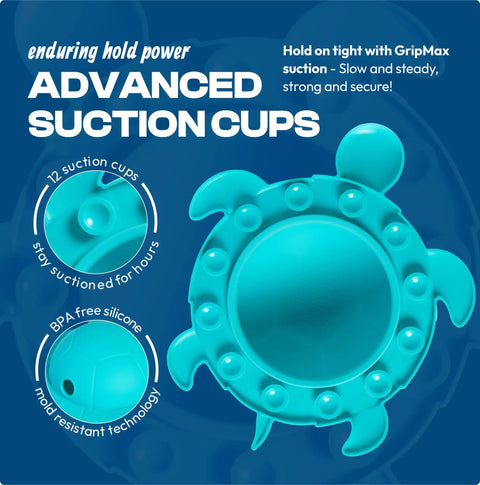 Silicone Turtle Bathtub Overflow Drain Cover In Sea Grass Green Adds Inches For A Deep Chill Soak With Leakproof Fit And No Sweat Bathroom Upgrade That Is A Total Game Changer. Silicone turtle with 12 suction cups.