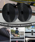 Heavy Duty Reclosable Fastener Tape In Black That Locks It Down Tough Zero Sweat Application Peels Clean For Toolboxes Workshop Mods Or Quick Fixes Around The House rolls displayed, showing excellent temperature resistance, ideal for automotive use.