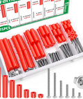 175 Piece Red Electrical Outlet Spacers Kit With 85 Six Thirty Two Cup Head Mounting Screws And 90 Nonthreaded Spacers For Electrical Boxes Switches And Receptacles Insulated Flame Resistant Oil Resistant Durable DIY Friendly Upgrade