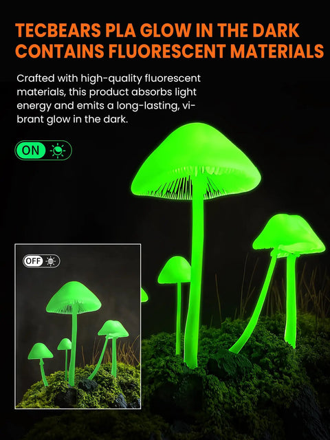 Real Deal Glow In The Dark PLA Filament For 3D Printers Sick Luminous Red Spool Compatible With All Standard FDM Machines Perfect For Custom Creations And Flawless Prints Guaranteed
