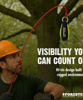 Man demonstrating Throw Line Kit With Cordura Throw Weight And 180Ft Dyneema Rope in outdoor setting