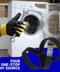 Washer Drive Belt Replacement For Whirlpool Maytag Kenmore Top Load Washers Durable Belt That Replaces WPW10006384 WPW10006384VP PS11747978 AP6014712 Easy Install Precise Fit Long Lasting Performance, black rubber belt with wrench