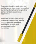 Five And A Half Inch Pendulum Rod Suspension Spring With Dual End Attachments For Grandfather Clocks Replacement Part